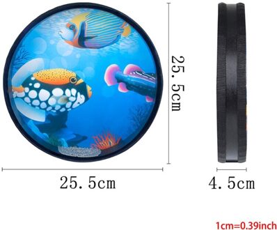Multicolor Houten Ocean Drum Orff Muzikale Tool 10 Inches 87HF