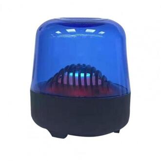 Multicolor Licht Bluetooth 5.0 Transparante Luidspreker Kaart Inbrengen Luidspreker Blauw