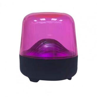 Multicolor Licht Bluetooth 5.0 Transparante Luidspreker Kaart Inbrengen Luidspreker Rood