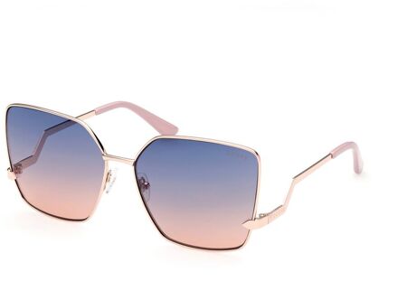 Multicolor Metalen Zonnebril Veelkleurig