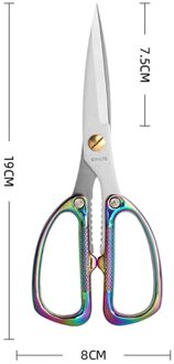 Multicolor Professionele Sterke Schaar Kleermaker Schaar Borduurwerk Handwerken Naaien Keuken Schaar Diy Draad Stof Scharen K26 19CM