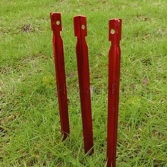 Multicolor rhombic outdoor tent accessoires aluminium tentharingen tent nail tentharingen 18cm goud