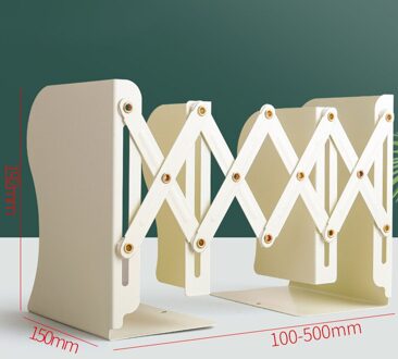 Multicolor Thicken Schaalbare Boekensteun Retro Creatieve Boekensteun Metaal Ijzer Boekenplank Boek Standhouder Ondersteuning Desktop Opbergrek geel