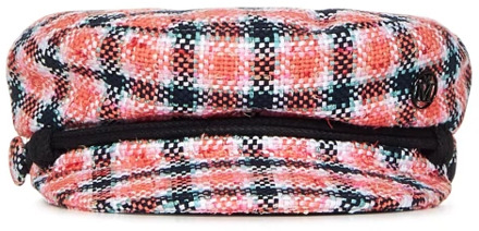 Multicolor Tweed Gebogen Klep Hoed Maison Michel , Multicolor , Dames - M,S
