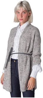 Multicolor Tweed Vest Le Tricot Perugia , Gray , Dames - Xl,M