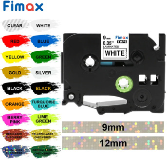 Multicolor tze-221 Tze221 9mm Compatible for Brother p-touch label printers Tze tape Tze231 Tze 221 Tz-221 label ribbon cassette