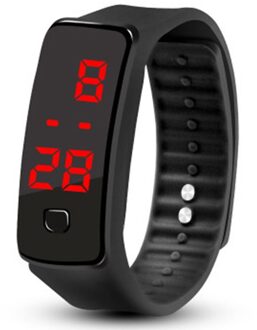 Multicolour Led Siliconen Polsbandje Armband Licht Gewicht Zachte Mode Fitness Klok Sport Band Horloge Voor Mannen Vrouwen 1
