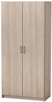 Multifonct Kledingkast - Bruin/Wit