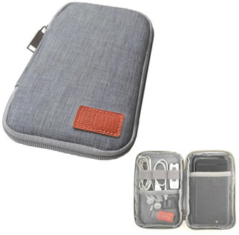 Multifunction Digital Gadget Device USB Storage Bag for women fashion Travel solid colors Mobile Phone Data Cable Travel bags