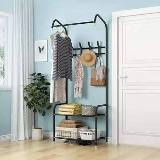 Multifunctional Clothes Hanger Coat Rack Home Bedroom Floor Hanger Storage Wardrobe Hanging Clothes Racks Floor Standing Hanger