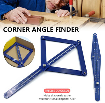Multifunctional Protractor Corner Angle Finder Tool Square Ruler Protractor Woodworking Model Craft Angle Square Tool