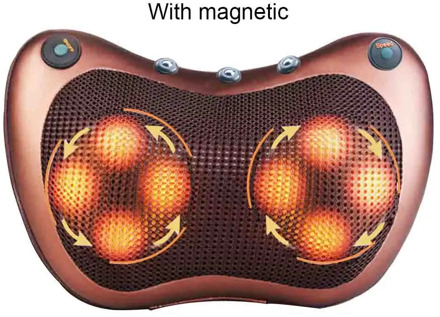 Multifunctional Relaxation Massage Pillow Shoulder Back Infrared Heating Vibrator Electric Kneading for shiatsu Neck Massage