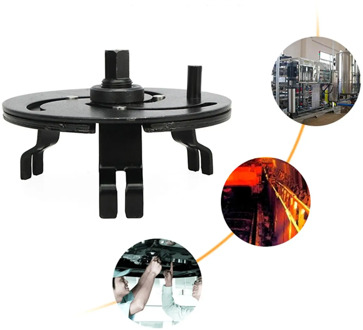 Multifunctional Straight Angle 3 Jaws Alloy Adjustable Fuel Tank Lid Wrench Tool