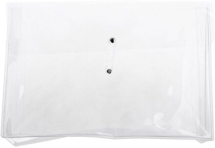 Multifunctional Transparent PVC Winding Storage Bag File Folder Makeup Organizer WXTA A4