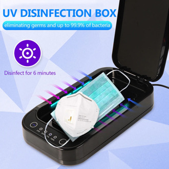 Multifunctional UV Sterilizer Box UV Light Disinfection Sanitizer with Wireless Phone Charger Aroma Diffuser for Mask Toothbrush