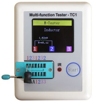 Multifunctionele 1.8Inch Kleurrijke Display LCR-TC1 Transistor Tester Tft Backlight Capaciteit Meter Voor Npn Mosfet