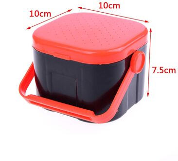 Multifunctionele 2 Compartimenten Vissen Box 3 Maten Plastic Regenworm Worm Aas Lokken Fly Karper Visgerei Doos Accessoires