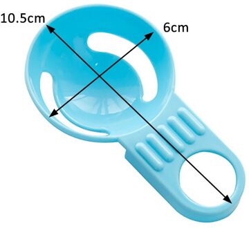 Multifunctionele 4 Kleuren Bakken Tool Schifting Gadget Keuken Accessoires 1Pcs Filter Houder Dooier Ei Separator Divider Pp Blauw
