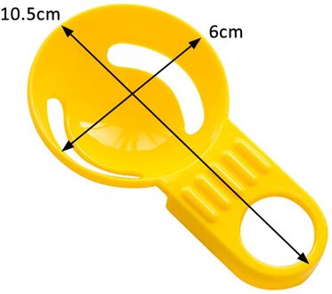 Multifunctionele 4 Kleuren Bakken Tool Schifting Gadget Keuken Accessoires 1Pcs Filter Houder Dooier Ei Separator Divider Pp geel