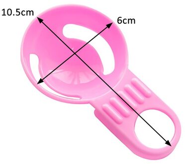Multifunctionele 4 Kleuren Bakken Tool Schifting Gadget Keuken Accessoires 1Pcs Filter Houder Dooier Ei Separator Divider Pp Roze