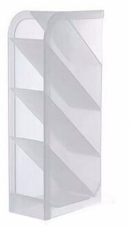 Multifunctionele 4 Raster Desktop Organizer Pennenhouder Make Opbergdoos School Office Accessoires Briefpapier Geel