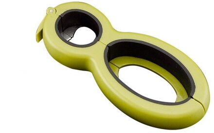 Multifunctionele 6 In 1 Eenvoudige Blikopener Multifunctionele Plastic Flesopener Keuken Gadget Kleur Willekeurige groen