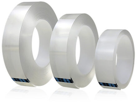 Multifunctionele Afneembare Wasbare Dubbelzijdig Adhesive Strips Herbruikbare Nano Tape Naadloze Traceless Sticky Holder Plakken Foto 'S 2MM 3CM 1M