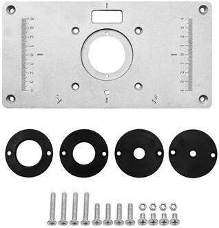 Multifunctionele Aluminium Router Tafel Insert Plaat Houtbewerking Bankjes Hout Router Trimmer Modellen Graveermachine