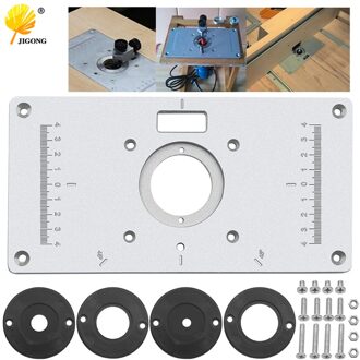 Multifunctionele Aluminium Router Tafel Insert Plaat Houtbewerking Bankjes Hout Router Trimmer Modellen Graveermachine