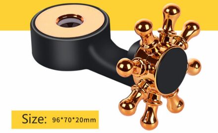 Multifunctionele Auto Haak 360 Graden Auto Seat Hoofdsteun Hanger Tas Haak Houder Voor Bag Purse Doek Kruidenier Opslag Auto Fastener goud