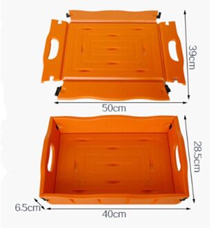 Multifunctionele Auto Opslag Mand Opvouwbare Auto Organisatie Als Laptop Bureau/Eetkamer Lade Voor Thuis/Auto/Hotel/ kantoor/Keuken oranje