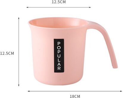 Multifunctionele Bad Bad Shampoo Bad Scoop Water Scoop Keuken Verdikte Plastic Lange Handvat Water Lepel Eenvoudige Water Lepel Roze