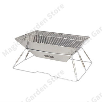 Multifunctionele Bbq Grills Rvs Draagbare Burn Oven Barbecue Camping Vouwen Afneembare Oven Vierkante Vuurkorf Outdoor