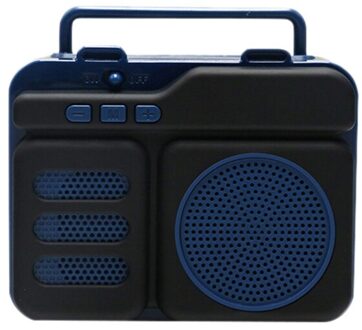 Multifunctionele Bluetooth Speaker Outdoor Luidspreker Radio Retro Speaker RM-S207 blauw