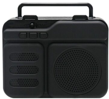 Multifunctionele Bluetooth Speaker Outdoor Luidspreker Radio Retro Speaker RM-S207 zwart