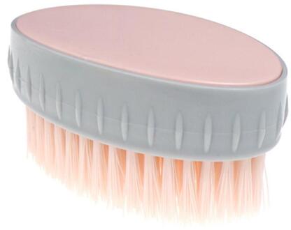 Multifunctionele Borstel Huishoudelijke Borstel Ovale Krachtige Borstel Voor Vloer/Schoenen/Kleding/Mat Schoonmaken roze