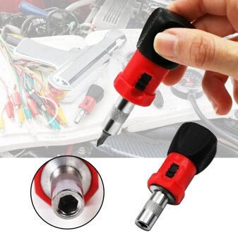 Multifunctionele Carbon Steel Sleutel Ratchet Schroevendraaier Moersleutel Handvat Ratchet Socket Mini Vierkante Handvat Schroevendraaier Gereedschap 6.35Mm