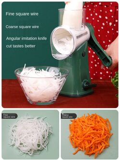 Multifunctionele Chopper Hand Roller Roterende Schaafmachine Aardappel Snijmachine