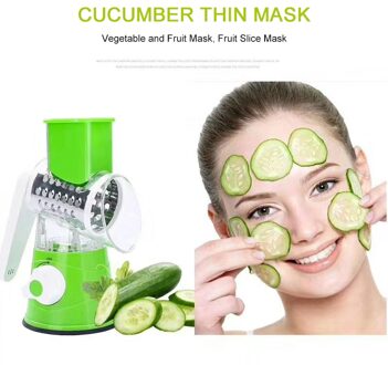 Multifunctionele Chopper Messen Groente Cutter Ronde Mandoline Slicer Aardappel Wortel Rasp Slicer Rvs Keuken Tool