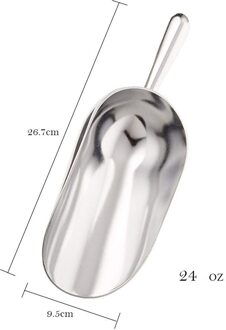 Multifunctionele Commerciële Grade Keuken Aluminium Multifunctionele Voedsel Scoop Barman Ice Scoop Bar Tool Accessoires N50 24oz