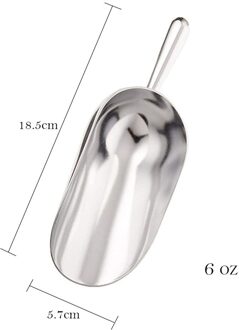 Multifunctionele Commerciële Grade Keuken Aluminium Multifunctionele Voedsel Scoop Barman Ice Scoop Bar Tool Accessoires N50 6oz