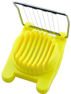 Multifunctionele Draagbare Keuken Egg Slicer Sectioner Cutter Mold Flower Edges Huishouden Keuken Gereedschap Geel