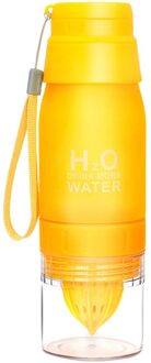 Multifunctionele Draagbare Outdoor Citroen Oranje Juicer Cup Reizen Handmatige Juicer Fles Fruitpers Keuken Juicer Bot Fles geel