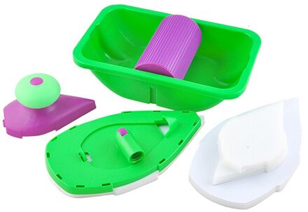 Multifunctionele Driehoek Kwast Kwast Kwast Roller Borstel Hoek Borstel Kit