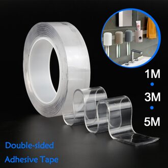Multifunctionele Dubbele Kleefband Nano Traceless Wasbare Adhesive Verwijderbare Transparante Tape 1/3/5 M Herbruikbare 1M