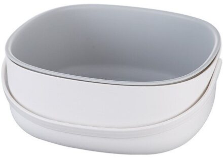 Multifunctionele Dubbele Laag Afvoer Mand Filter Keuken Afvoer Opbergdoos Plastic Fruit Groente Opslag Mand Container grijs klein