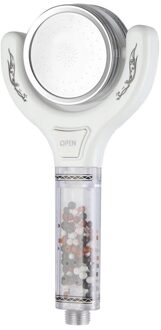 Multifunctionele Dubbelzijdige Douchekop Water Saving Ronde Booster Bad Douche Filter Hoge Druk Handheld Handdouche Negative Ion