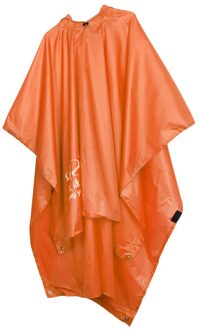 Multifunctionele Een Stuk Poncho Regenjas Mat Waterdichte Regenjas Cover Mat oranje