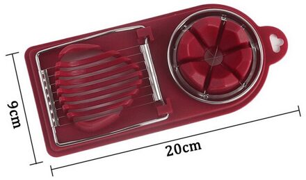 Multifunctionele Ei Cutter Rvs Egg Slicer Sectioner Cutter Mold Flower-Vorm Boterhamworst Cutter Keuken Gadgets bruin