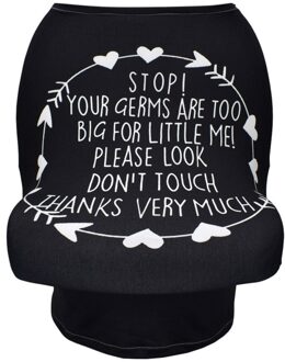 Multifunctionele Elastische Baby Auto Bekleding Verpleging Cover Borstvoeding Cover Winkelwagen Kruidenier Trolley Covers Autostoel Canopy zwart